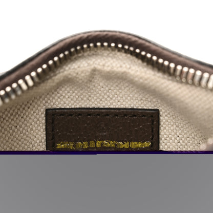 Gucci GG Supreme Monogram Textured Calfskin Web Mini Attache Hobo Beige Ebony New Acero 6 of 10
