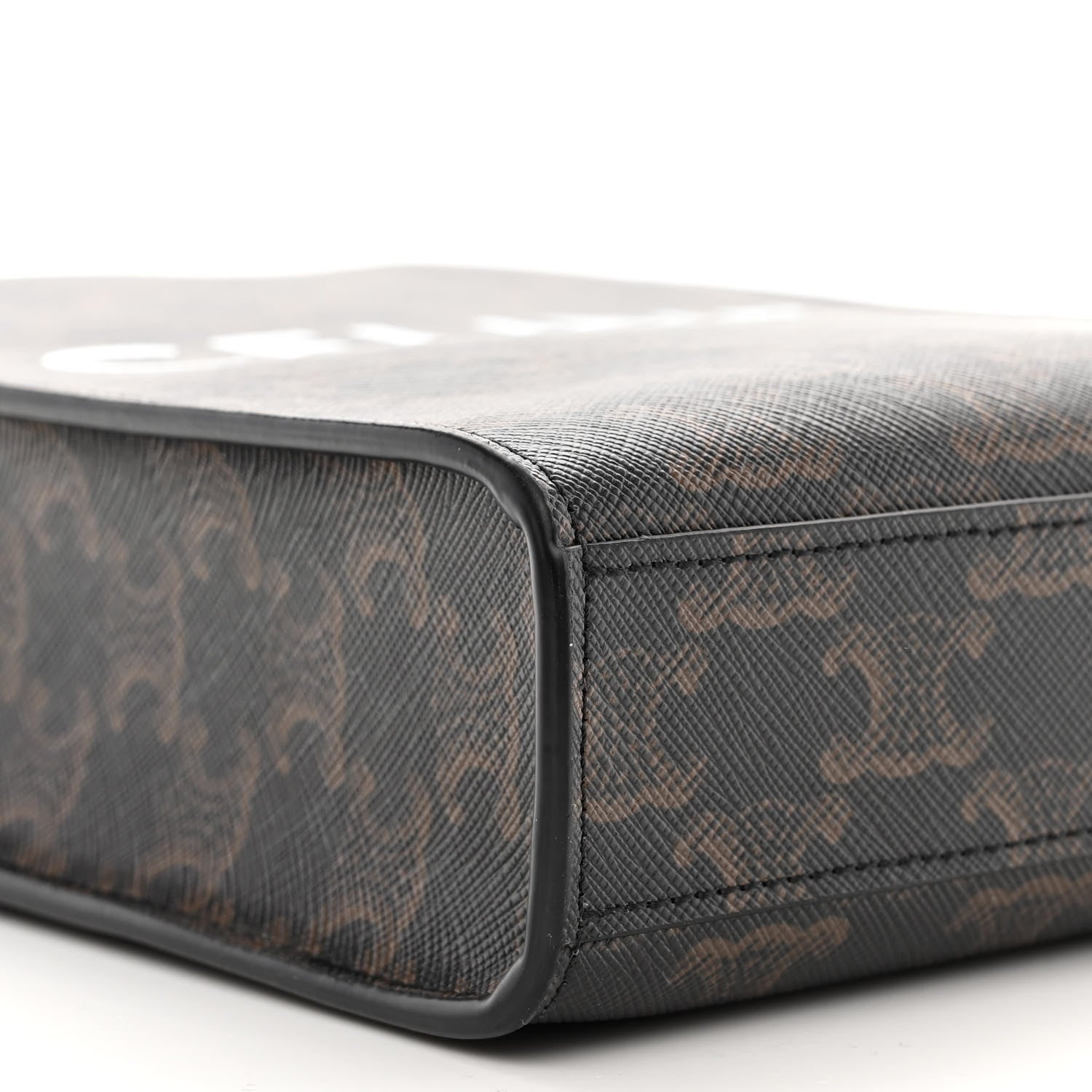 Celine Triomphe Canvas Calfskin Mini Vertical Cabas Tan 8 of 9