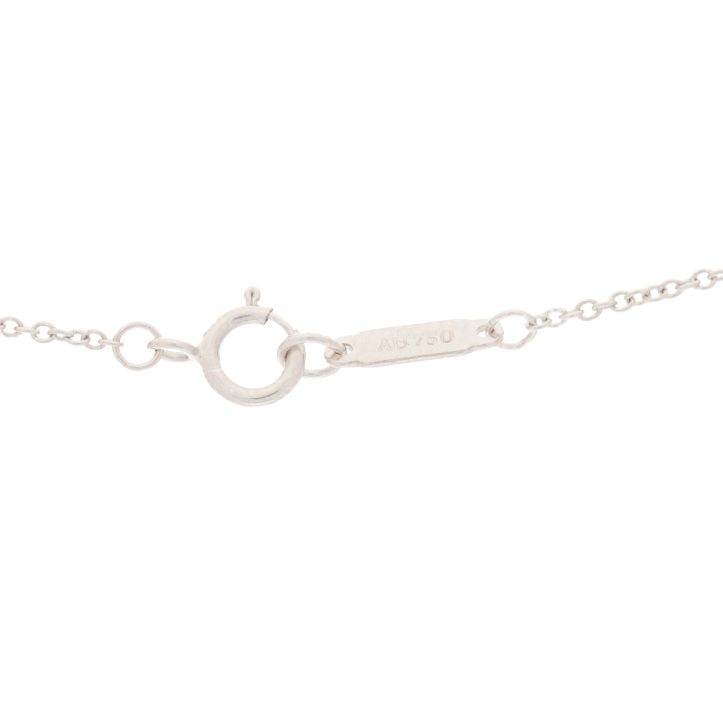 18K White Gold Diamond Mini Cross Pendant Necklace