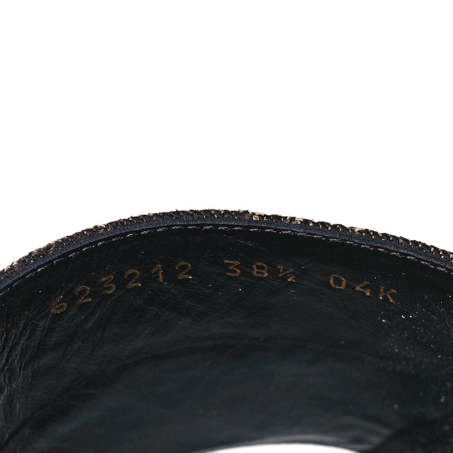 Jacquard Black Denim GG Monogram Angelina Platform 55mm Slide Sandals 38.5 Black Ivory