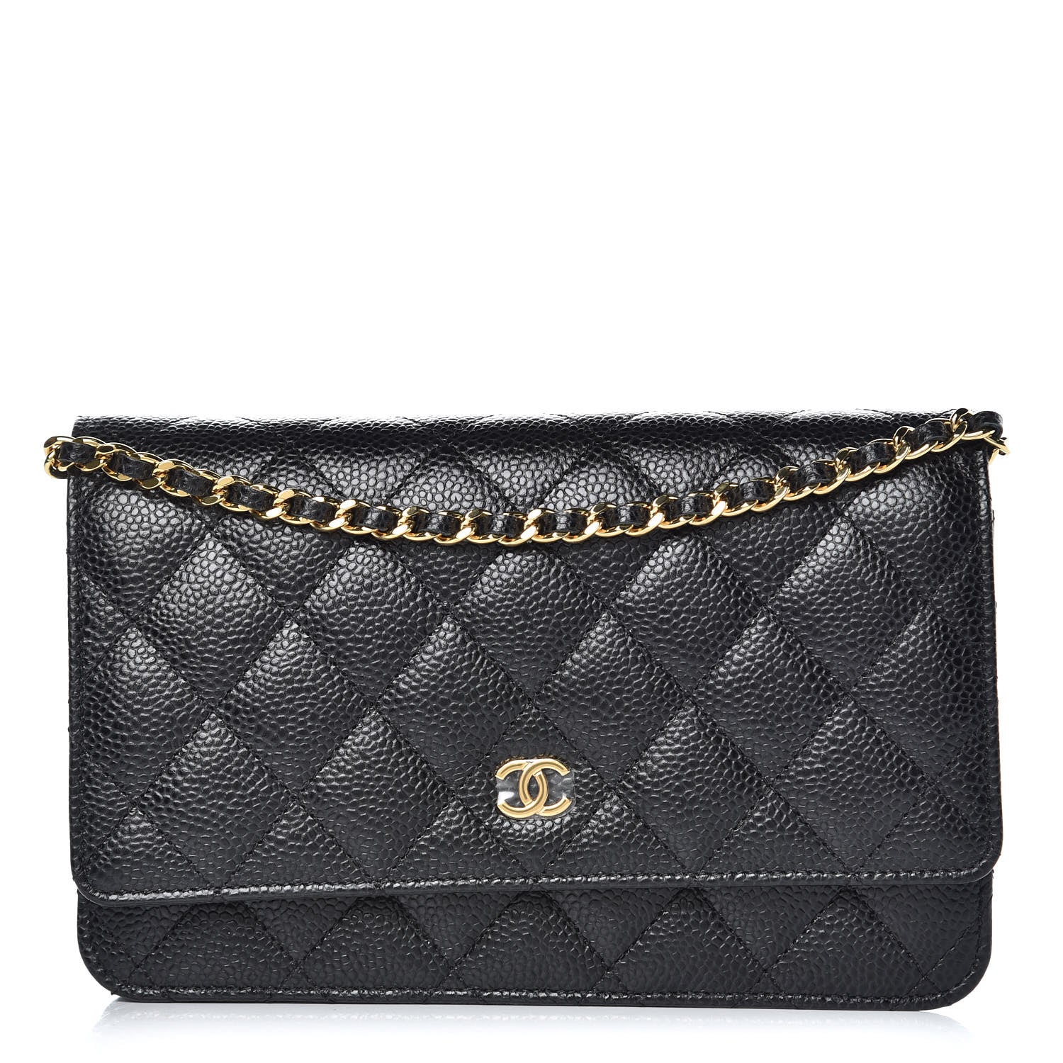 Chanel Caviar Quilted Wallet On Chain WOC Black 1 of 9