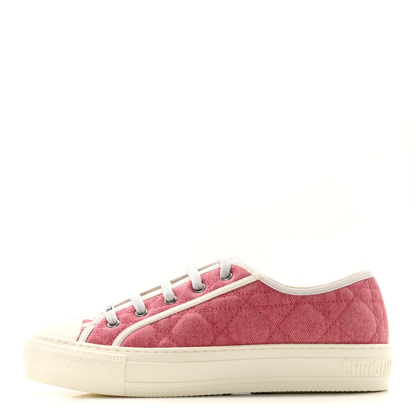 Canvas Walk 'N' Dior Low Top Sneakers 38.5 Taffy Pink