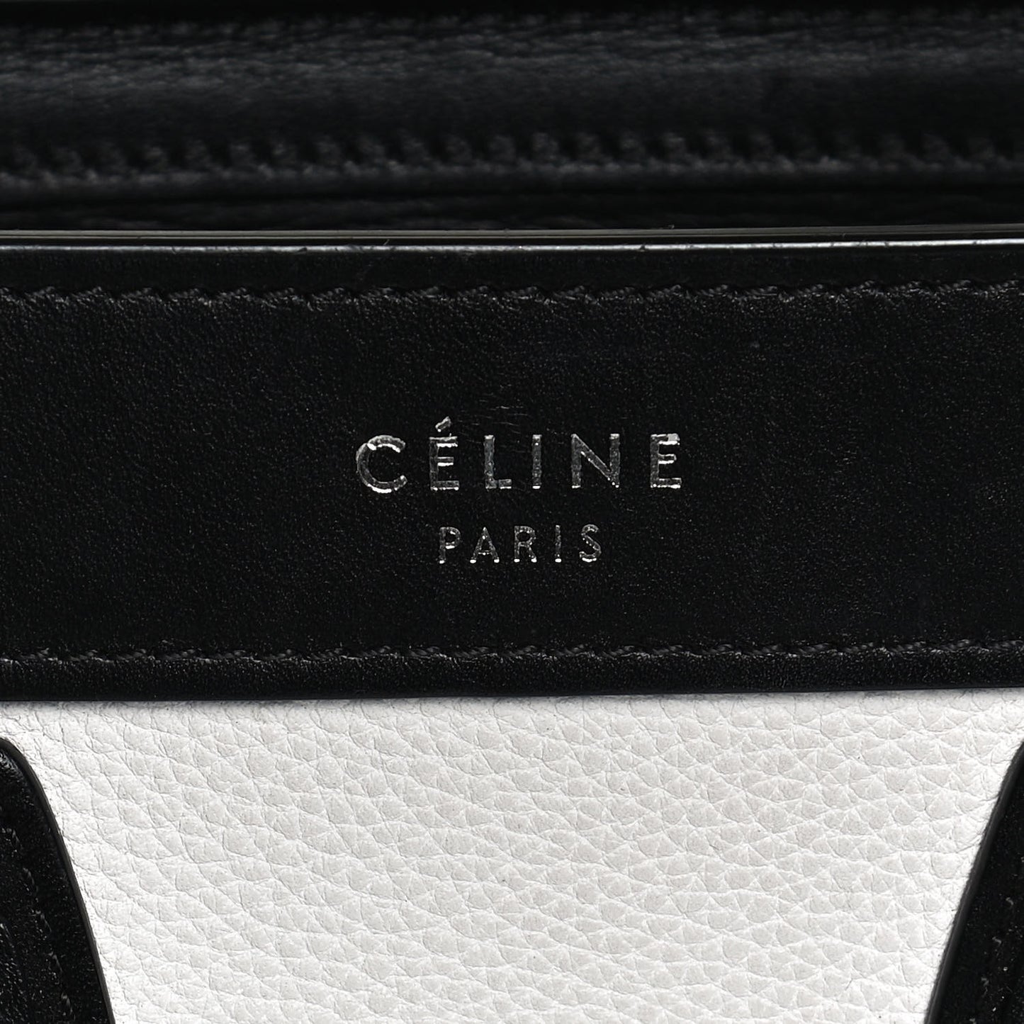 Grained Baby Calfskin Nubuck Nano Tri-Color Luggage White