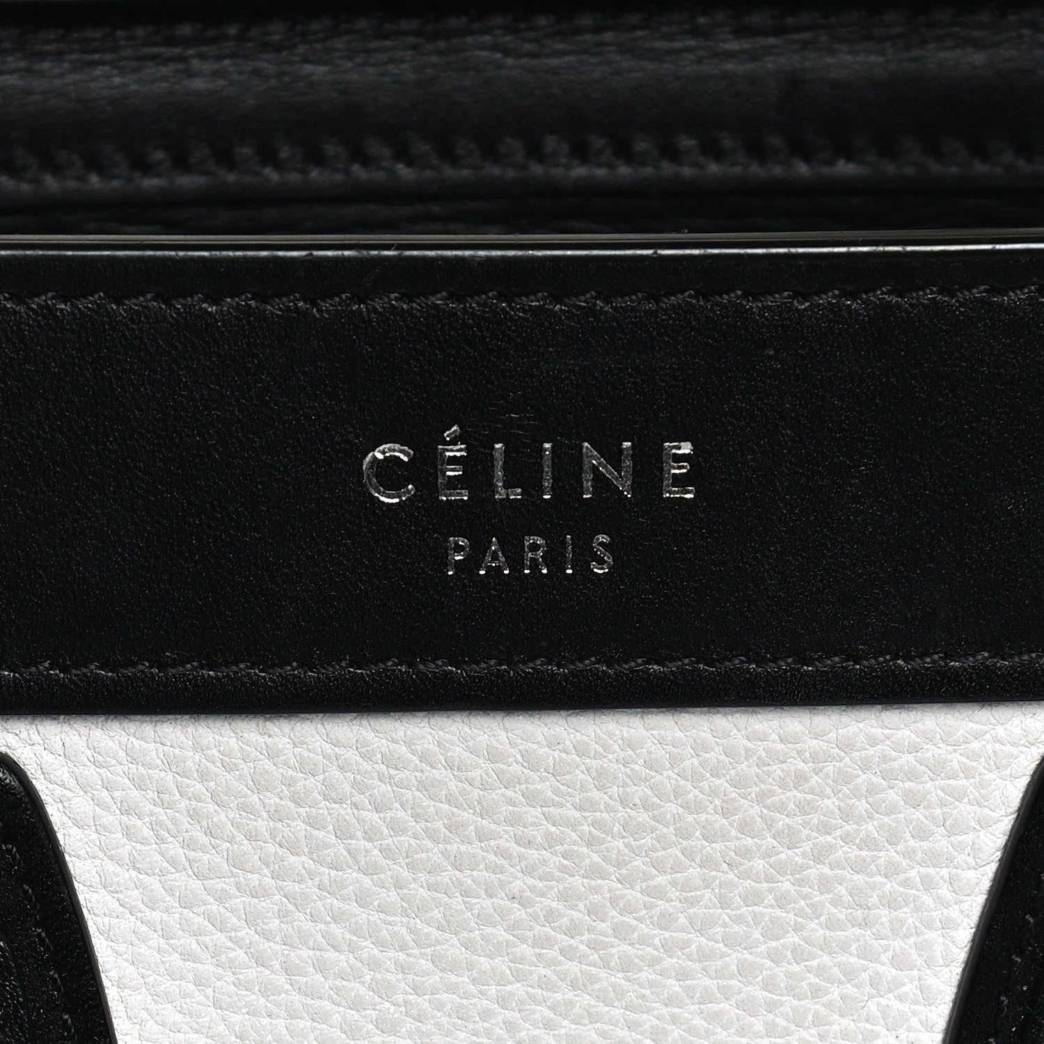Celine Grained Baby Calfskin Nubuck Nano Tri-Color Luggage White 6 of 9
