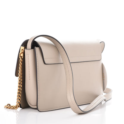 Chloe Suede Calfskin Studded Small Faye Shoulder Bag Pastel Grey 3 of 7