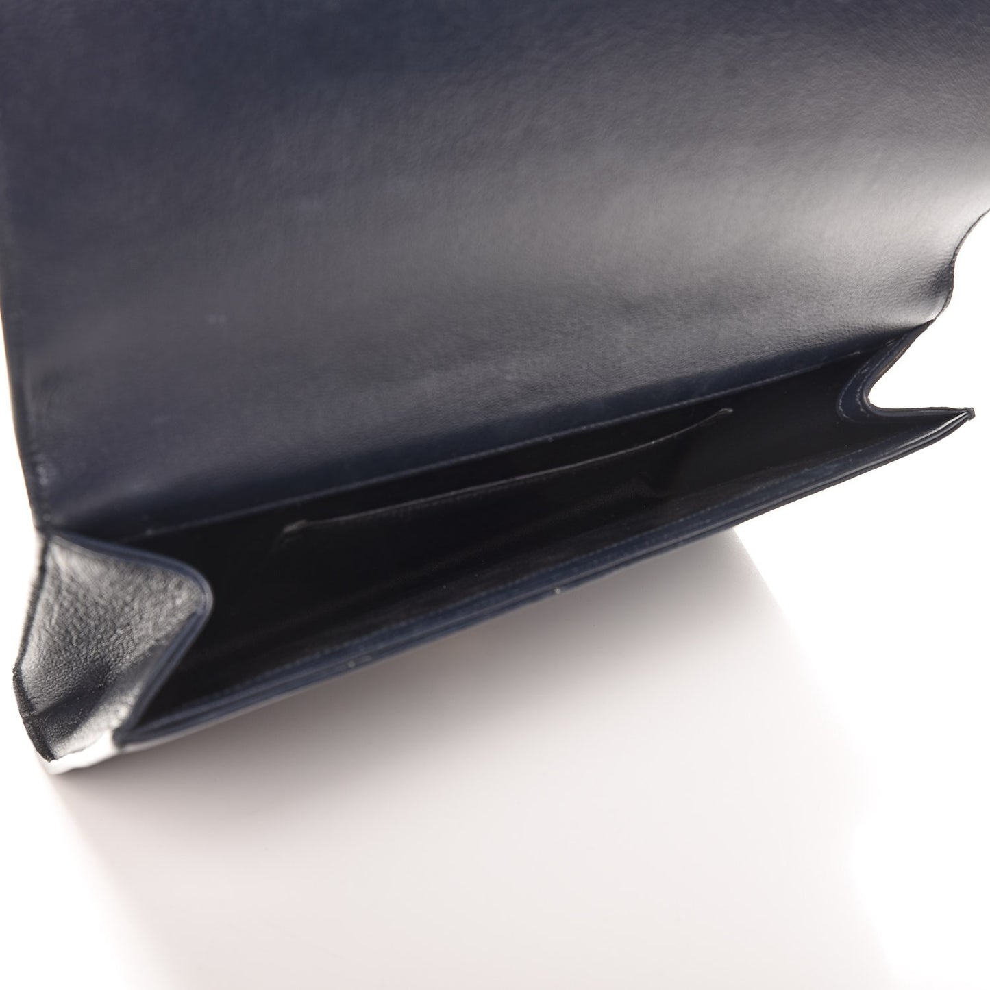 Calfskin Monogram Large Belle De Jour Clutch Navy