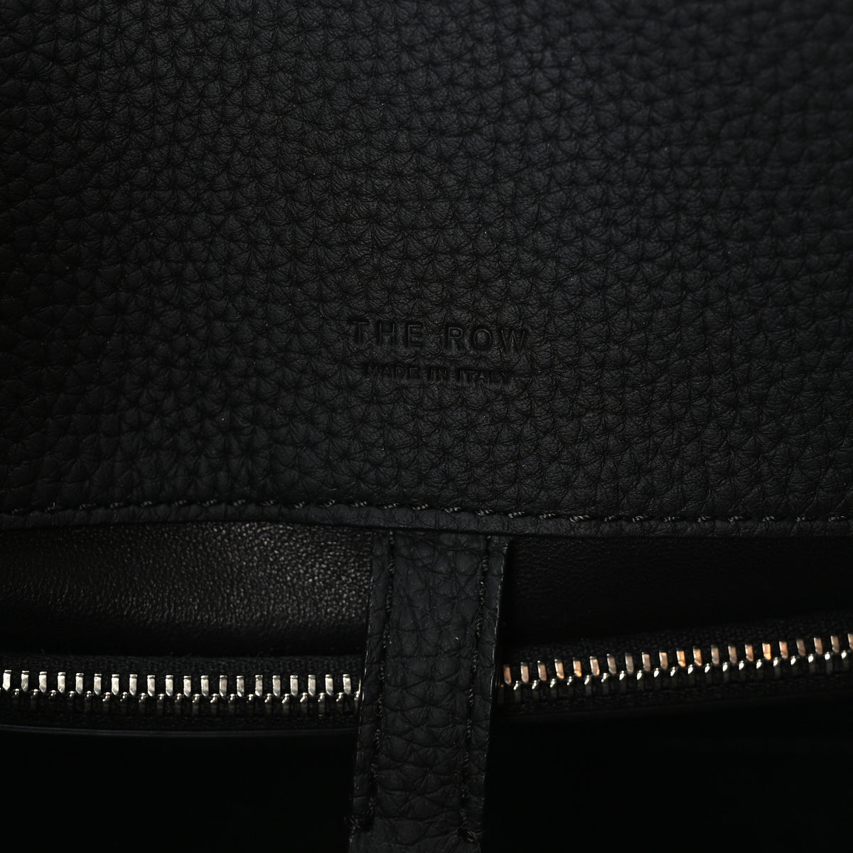 Matte Grained Calfskin Margaux Shoulder 12 Black
