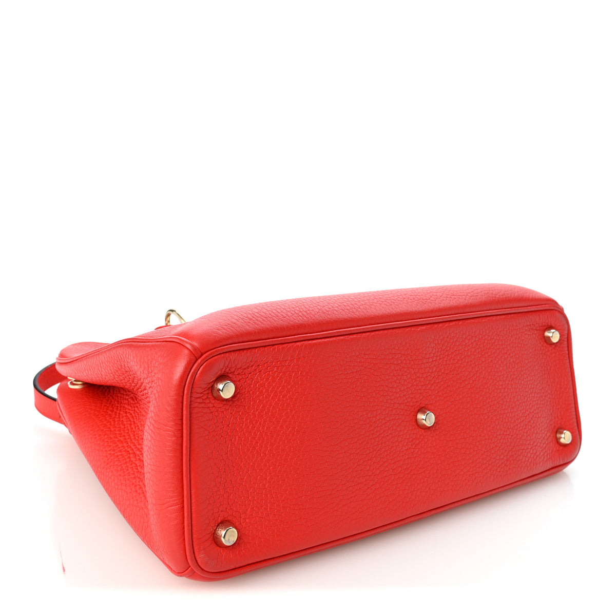 Christian Dior Calfskin Medium Diorissimo Tote Red 5 of 10
