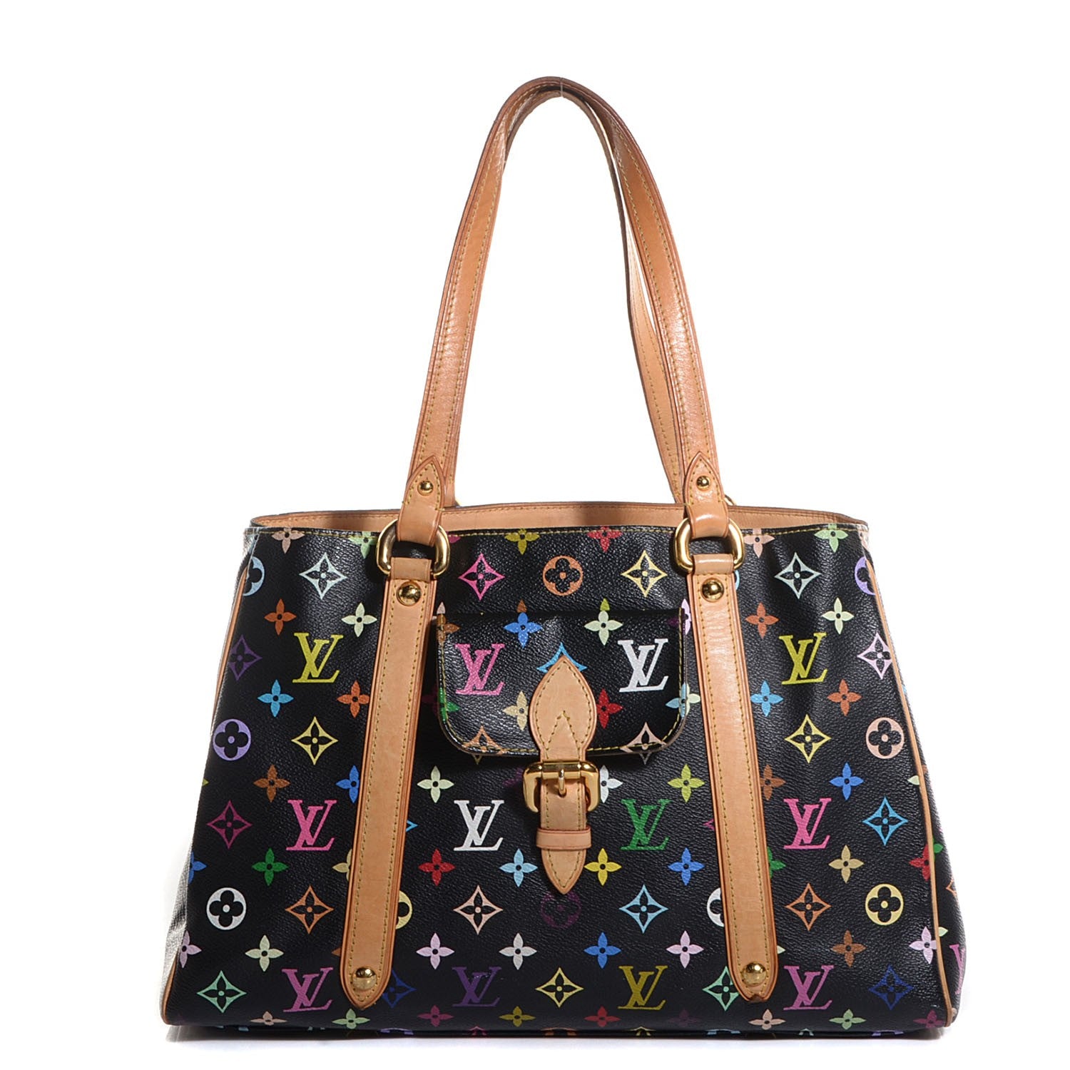 Louis Vuitton Monogram Multicolor Aurelia MM Black 1 of 7