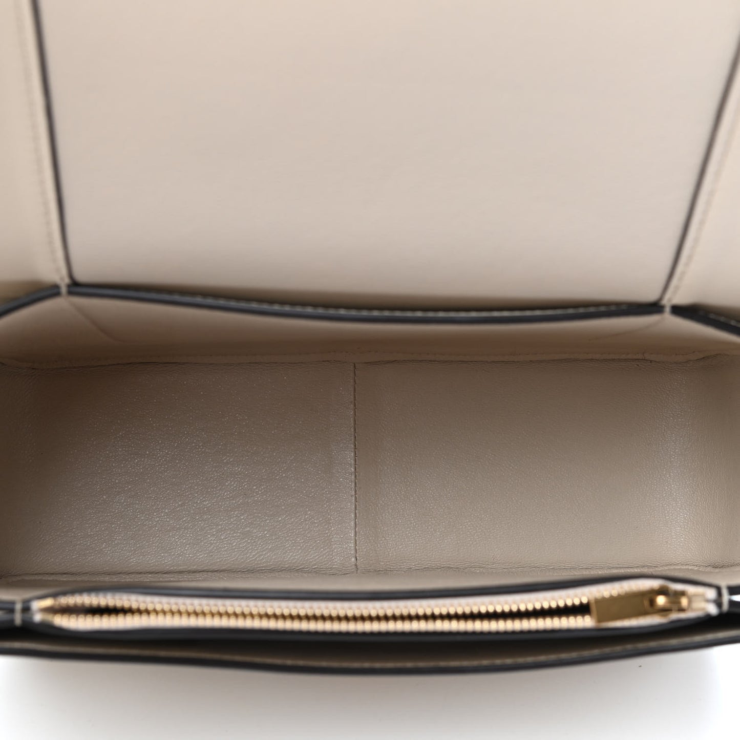 Shiny Smooth Calfskin Medium Frame Shoulder Bag Grege Storm