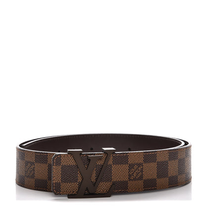 Louis Vuitton Damier Ebene 40mm LV Initiales Belt 95 38 1 of 6