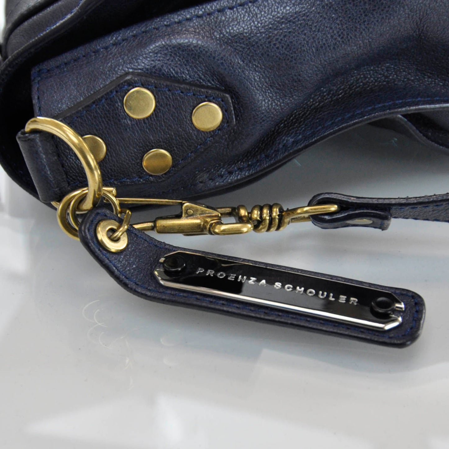 Lambskin PS1 Medium Satchel Midnight