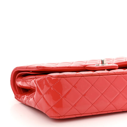 Chanel Patent Calfskin Quilted Medium Double Flap Red 9 of 10