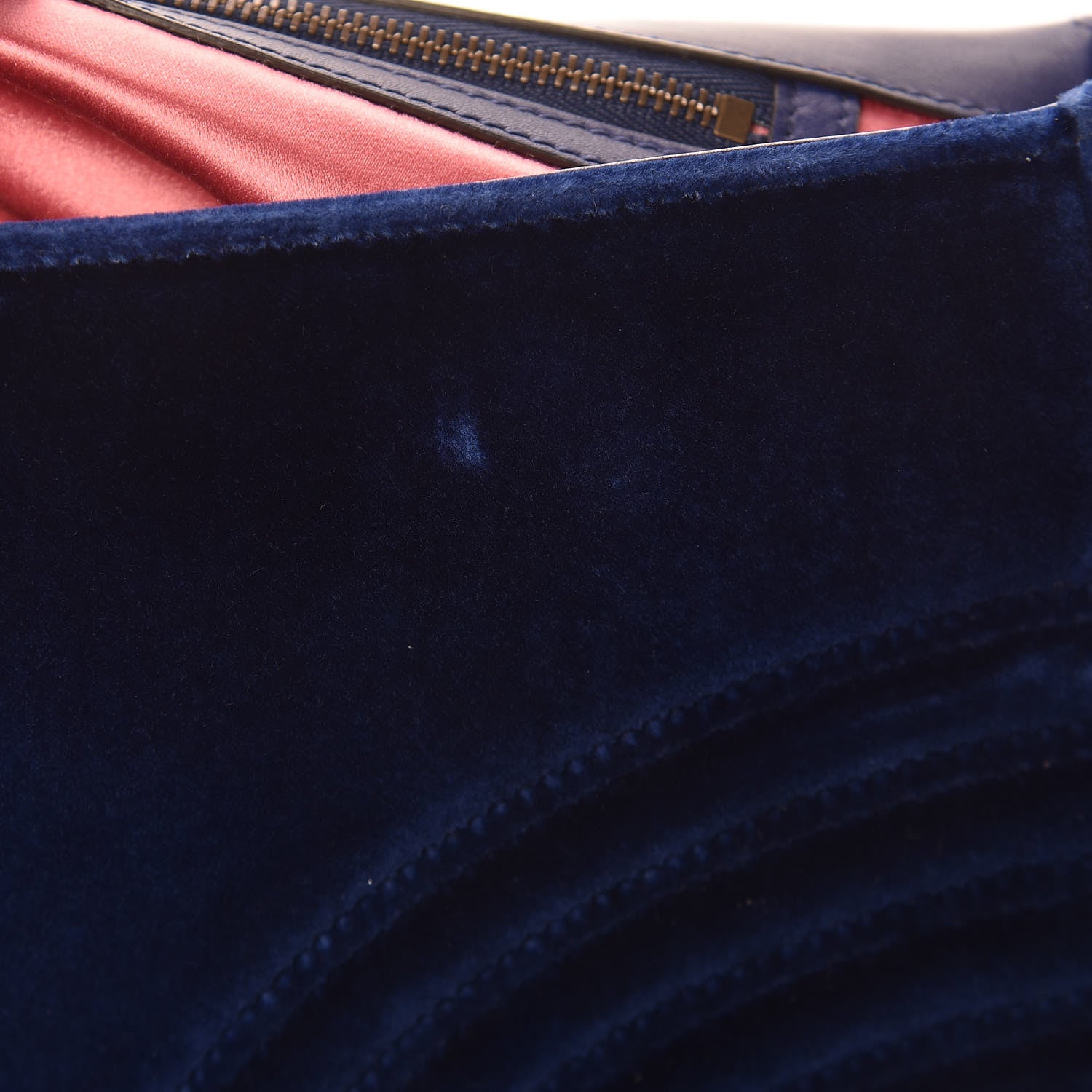 Gucci Velvet Matelasse Medium GG Marmont Shoulder Bag Cobalt Blue 11 of 11