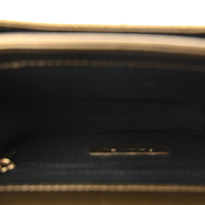 Chanel Metallic Calfskin Caviar Quilted Mini Chain Handle Flap Gold 5 of 11