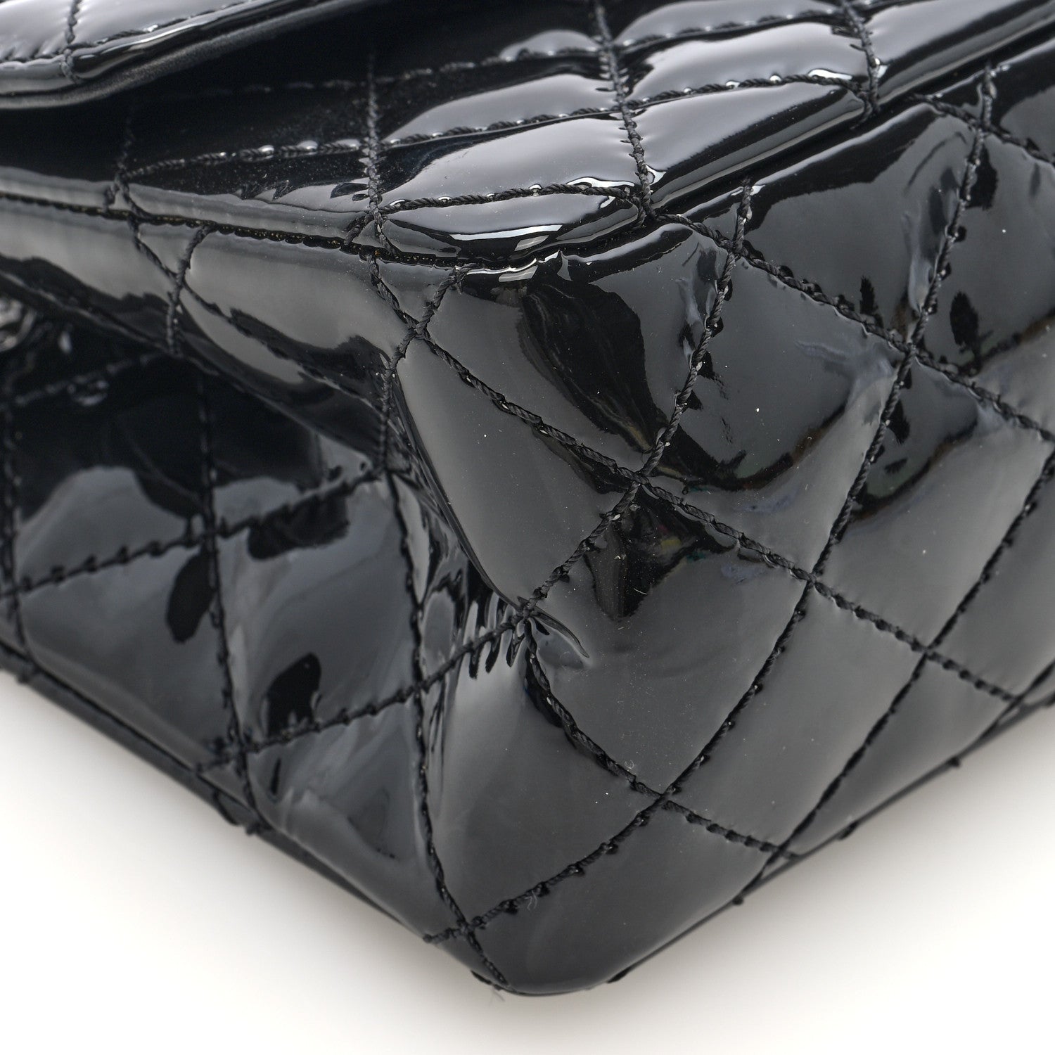 Chanel Patent Calfskin Quilted 2.55 Reissue Mini Flap So Black 9 of 11