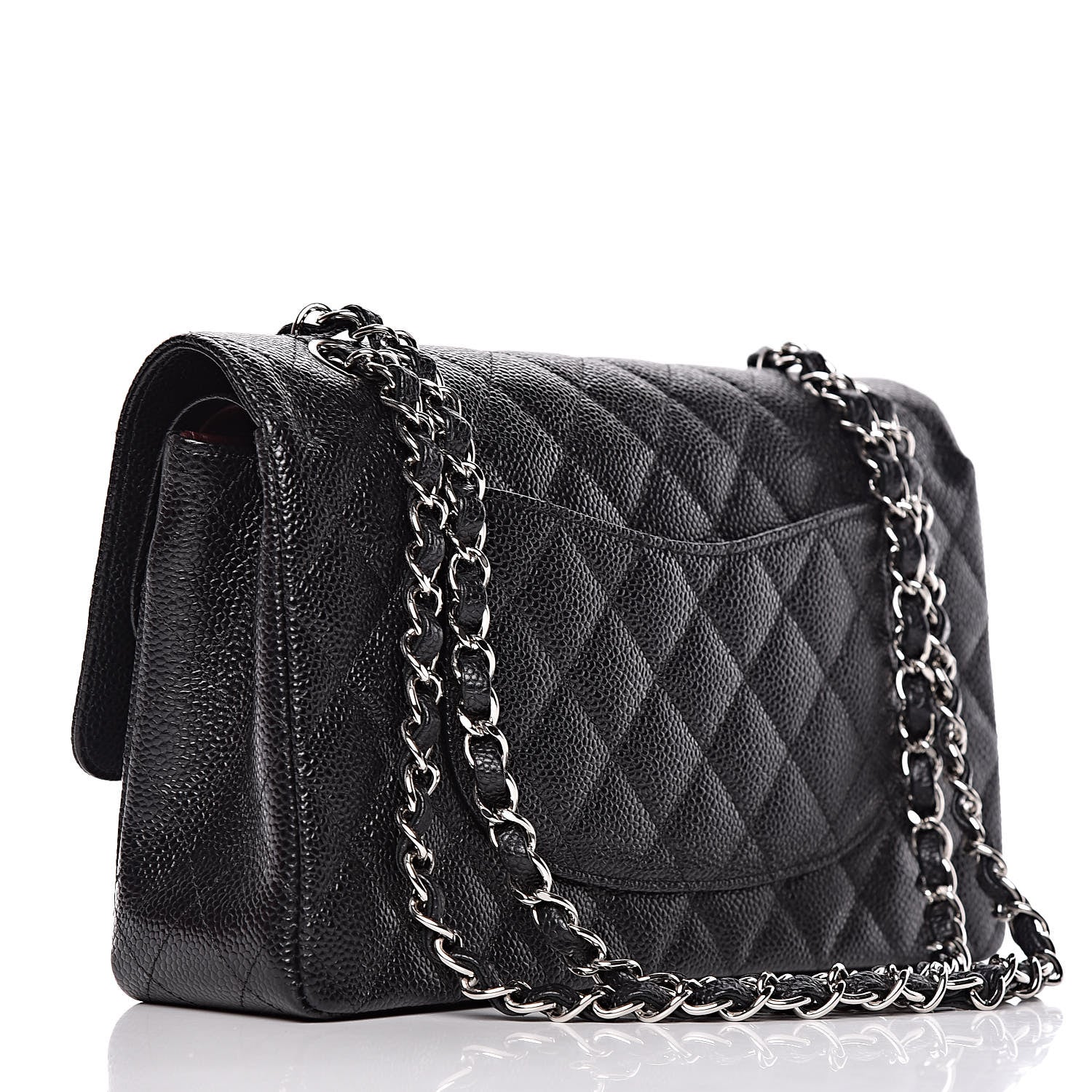 Chanel Caviar Quilted Medium Double Flap Black 3 of 11