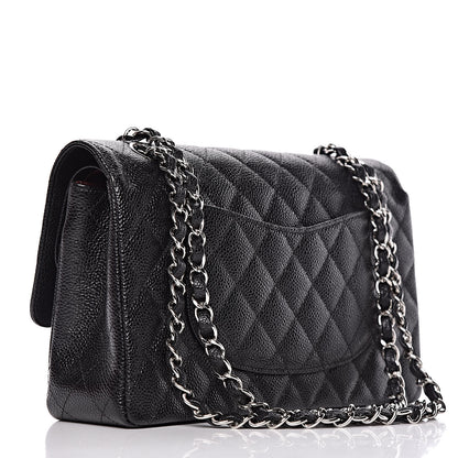 Chanel Caviar Quilted Medium Double Flap Black 3 of 11