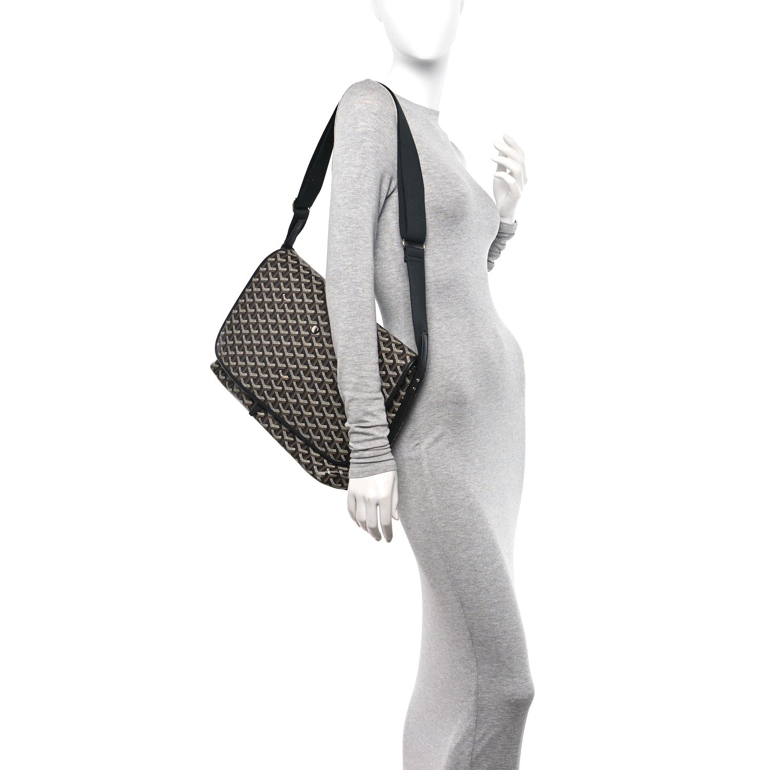 Goyard Goyardine Capetien Messenger Bag Black 2 of 10