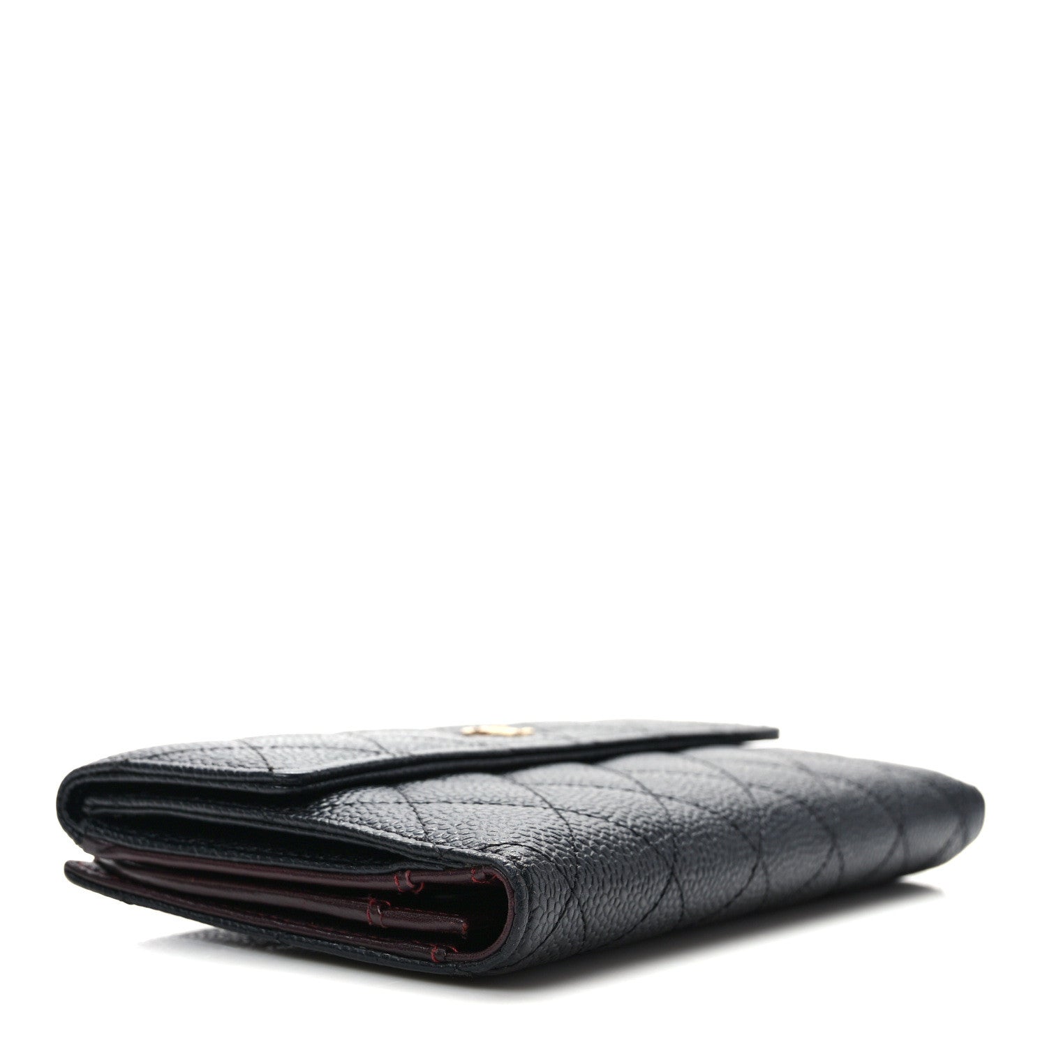 Chanel Caviar Quilted Long Flap Wallet Black 4 of 11