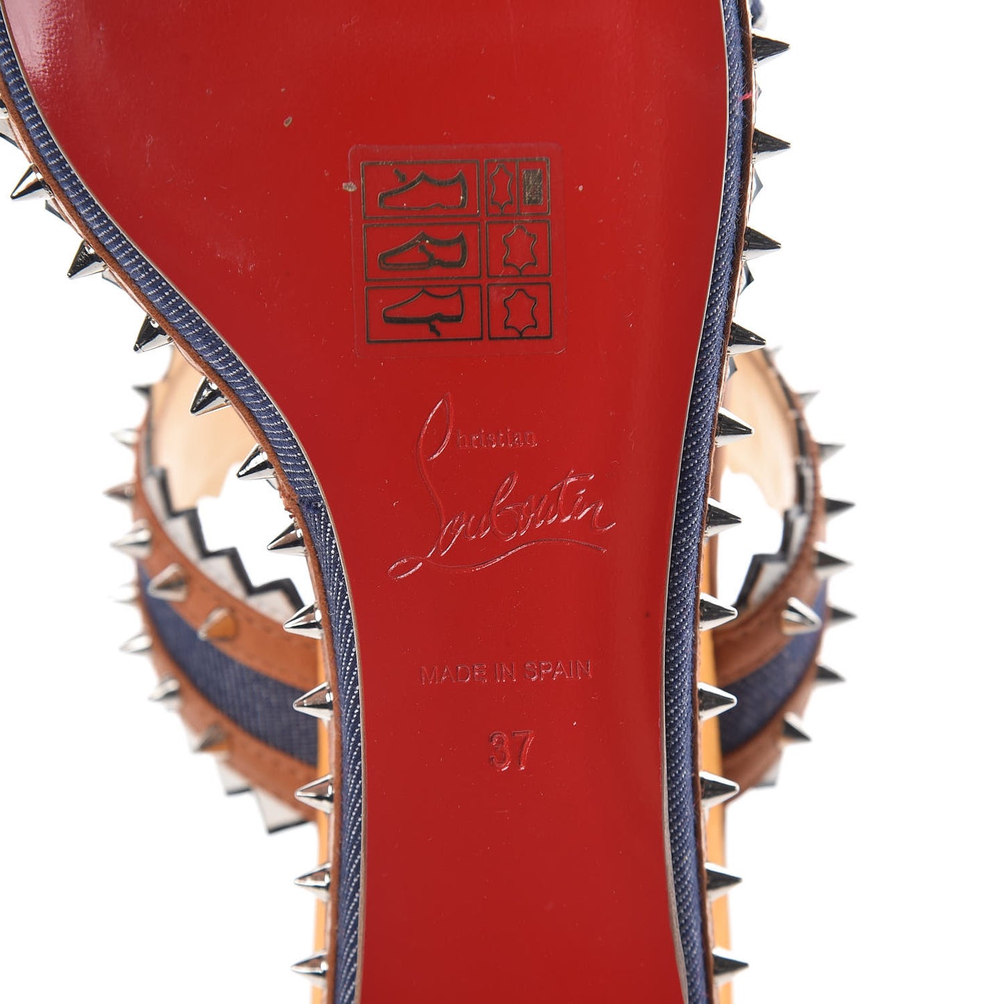 Denim Calfskin Nappa Montezuplage 60 Platform Slide Sandals 37 Multicolor