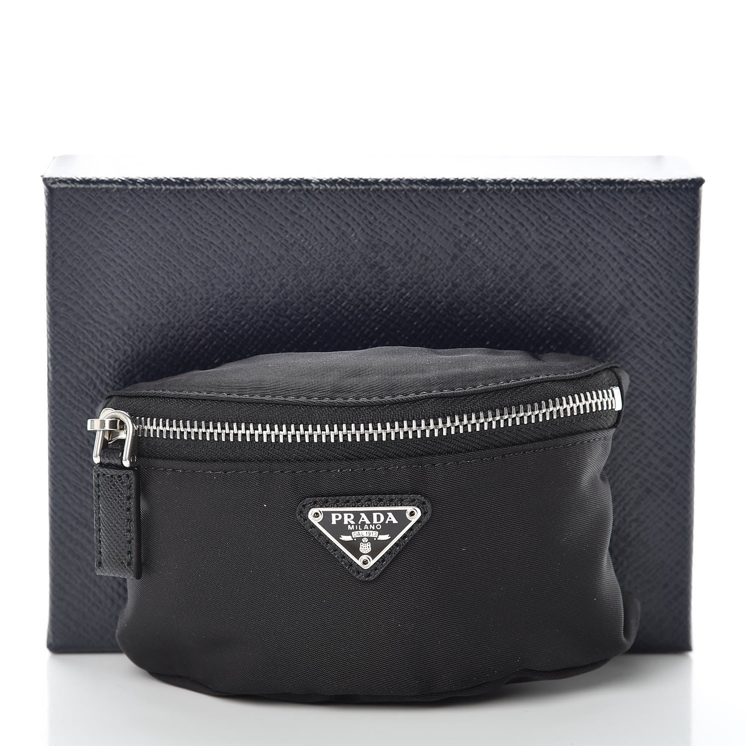 Prada Tessuto Nylon Wrist Pouch Black 7 of 7