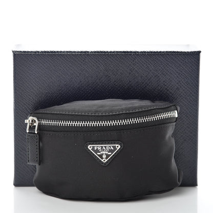 Prada Tessuto Nylon Wrist Pouch Black 7 of 7