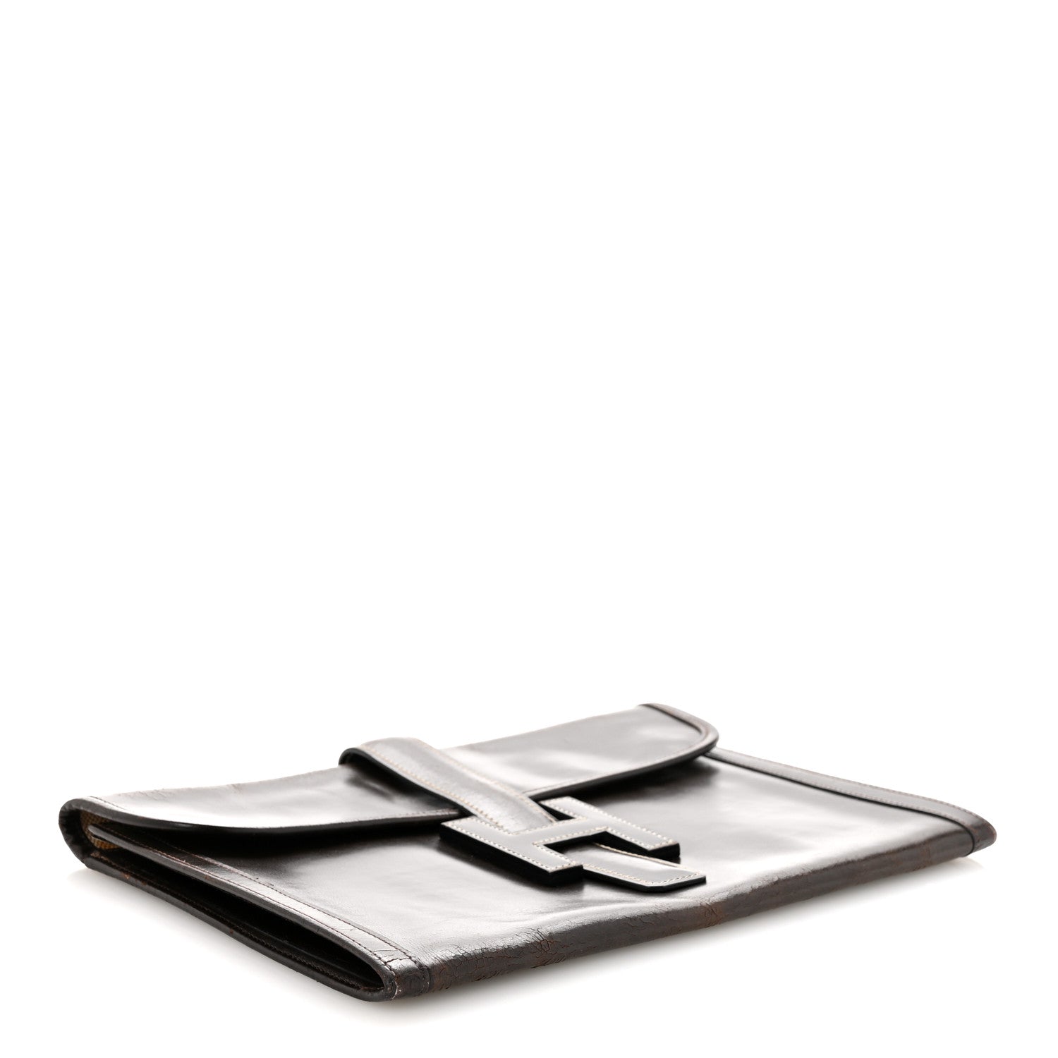 Hermes Box Jige GM Clutch Chocolate 4 of 14