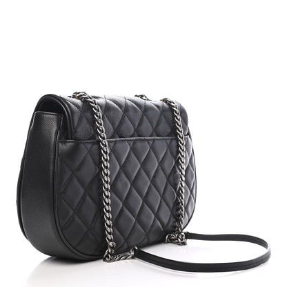 Chanel Calfskin Quilted Casual Pocket Messenger Flap Black 3 of 9