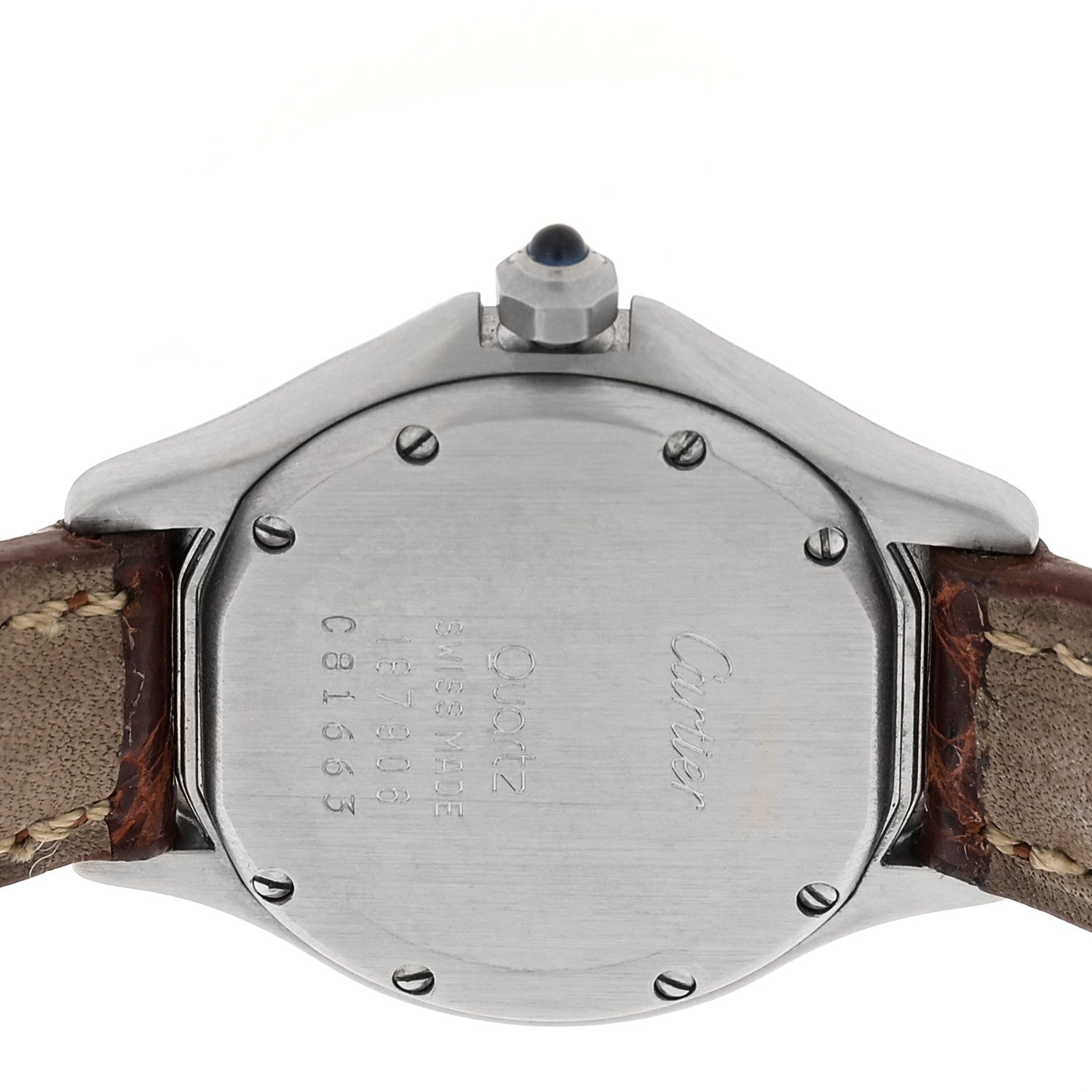 Cartier Stainless Steel 18K Yellow Gold Alligator 26mm Cougar Quartz Watch 4 of 4
