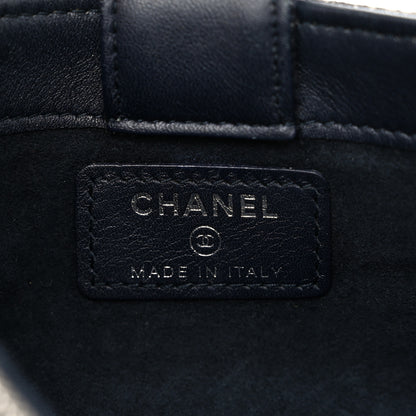 Chanel Canvas Deauville Phone Holder Crossbody Dark Blue 7 of 14