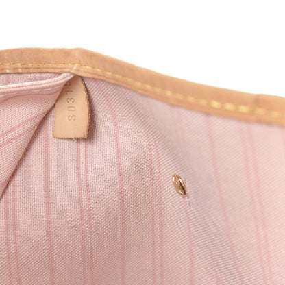 Louis Vuitton Damier Azur Neo Neverfull MM Rose Ballerine 9 of 10