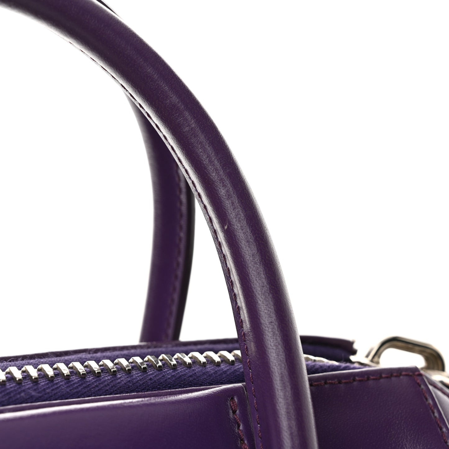 Shiny Lord Calfskin Small Antigona Ultraviolet