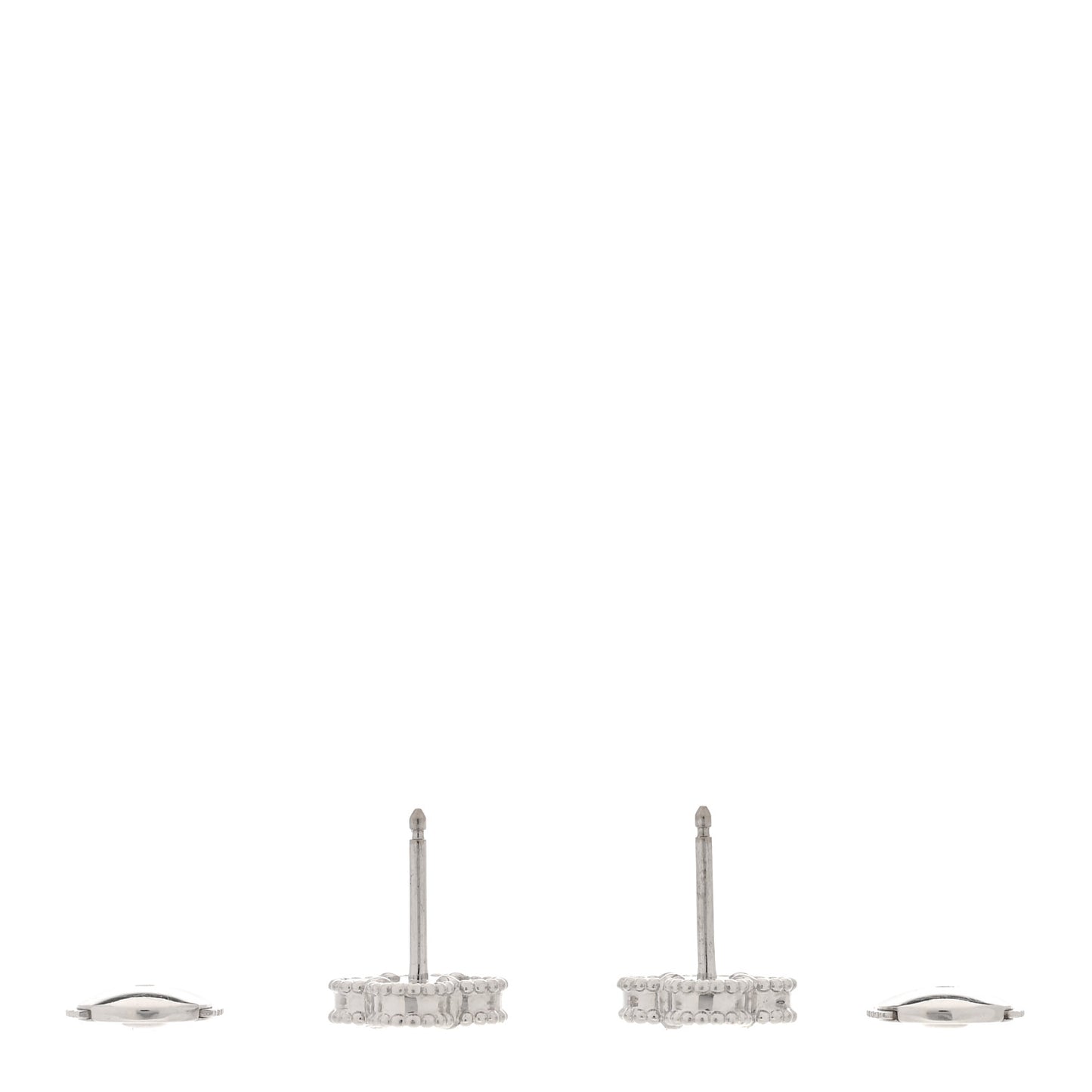 18K White Gold Mother of Pearl Sweet Alhambra Earrings