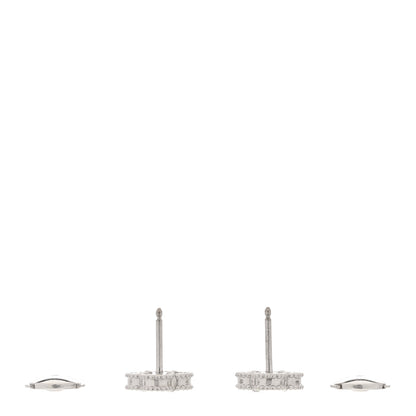 Van Cleef & Arpels 18K White Gold Mother of Pearl Sweet Alhambra Earrings 3 of 5