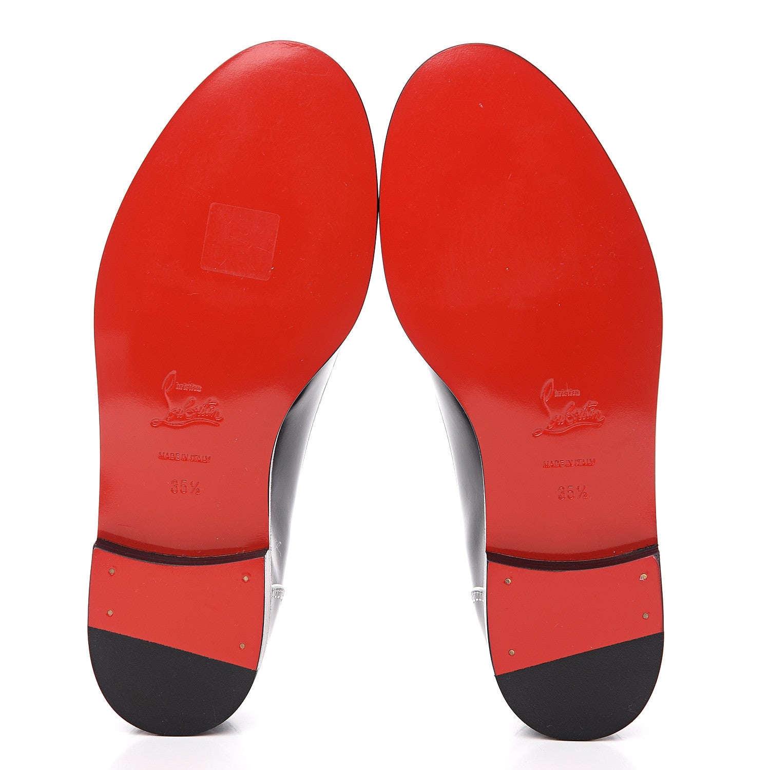 Christian Louboutin Calfskin Women Mocalaureat Tromp L'oeil Loafers 35.5 Black 5 of 9