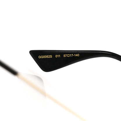 Gucci Aviator Sunglasses GG0062S Black Gold 7 of 7