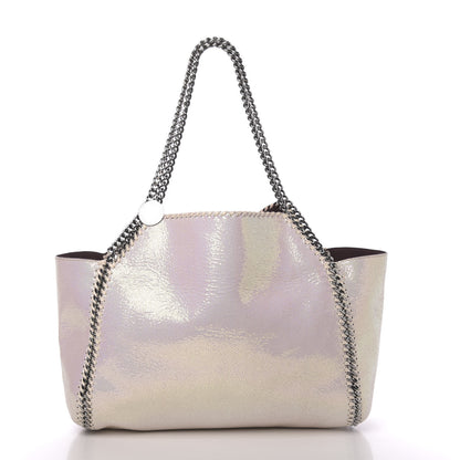Stella McCartney Iridescent Shaggy Deer Falabella Reversible Tote White 3 of 20