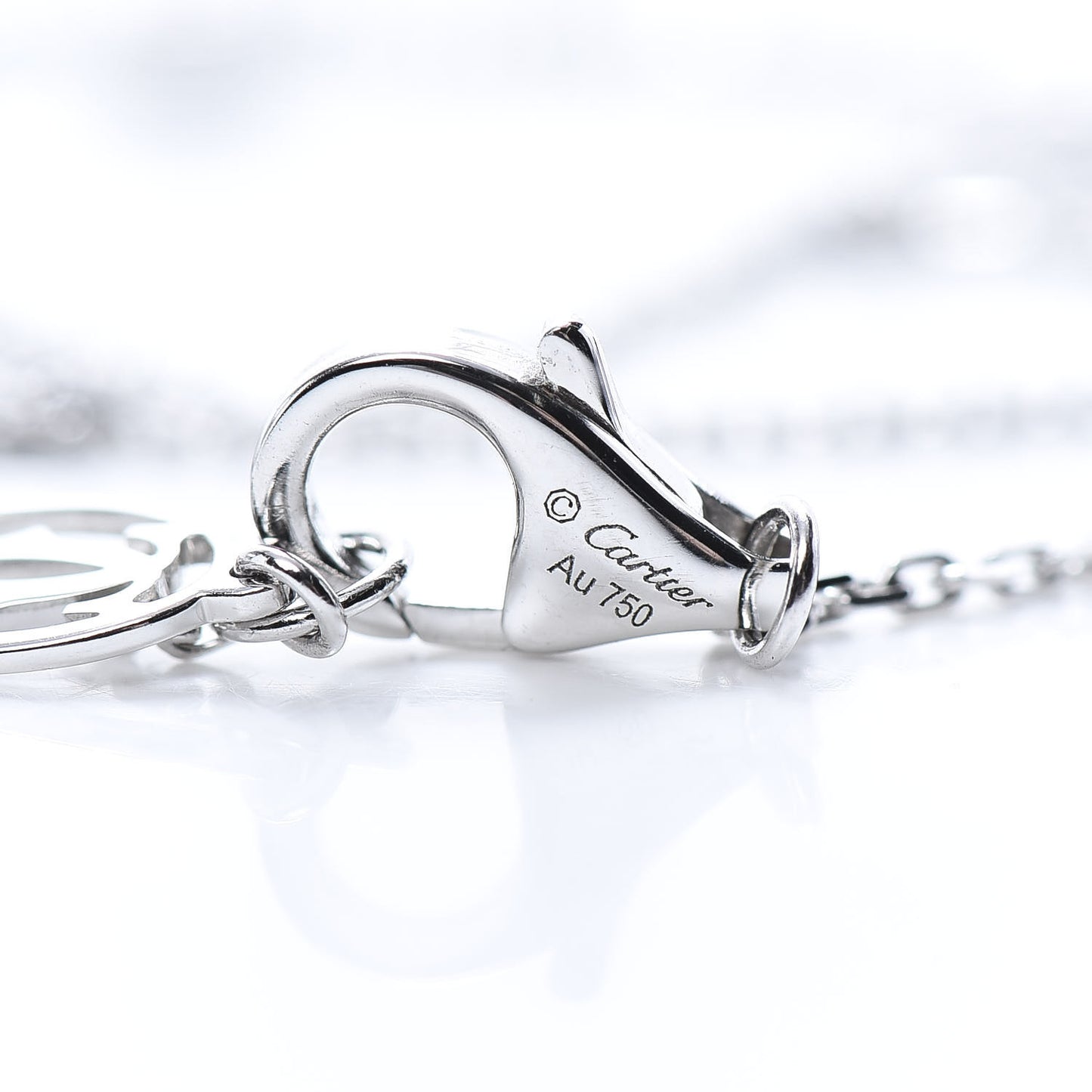 18K White Gold Diamond XS D'Amour Pendant Necklace