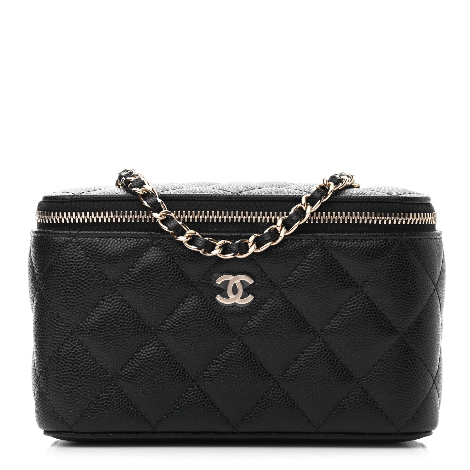 Chanel Caviar Quilted Small Vanity Case With Chain Black 1 of 7