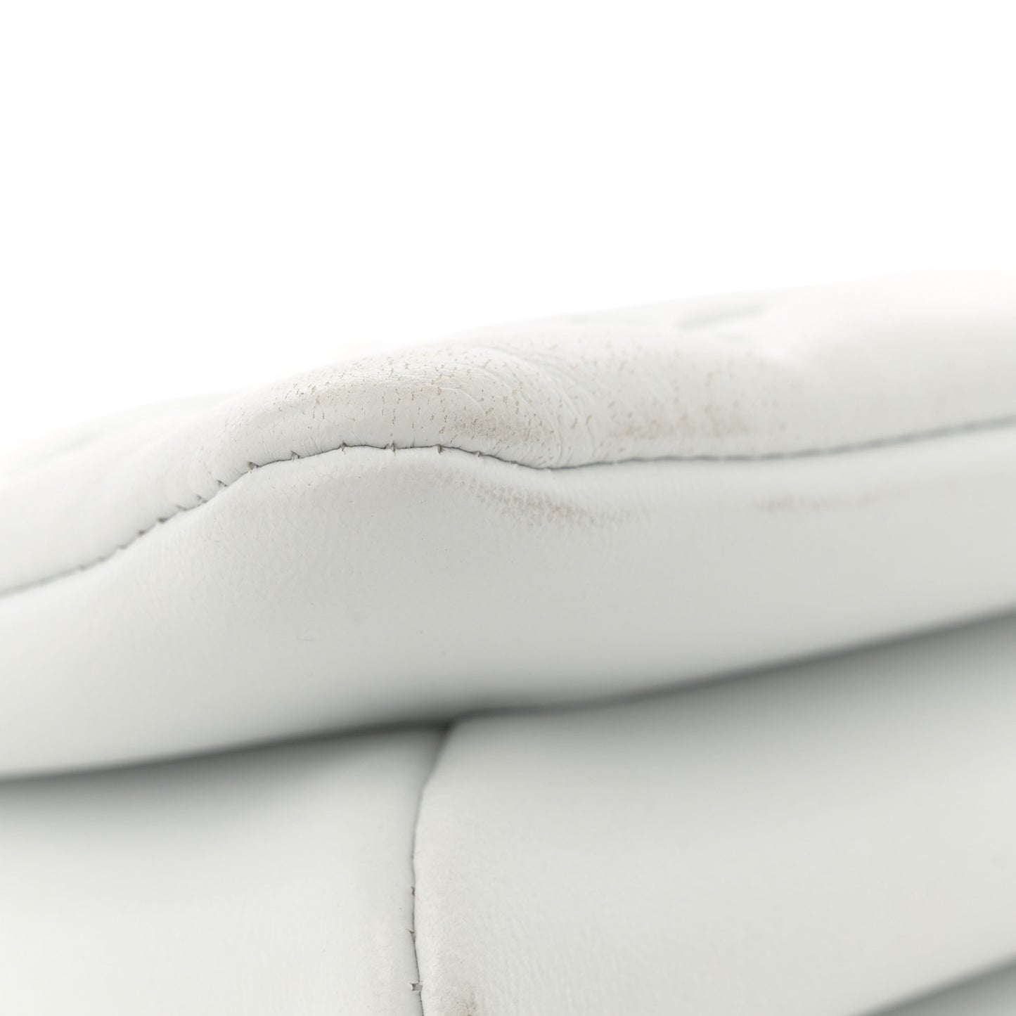 Lambskin Embossed Monogram Coussin BB White