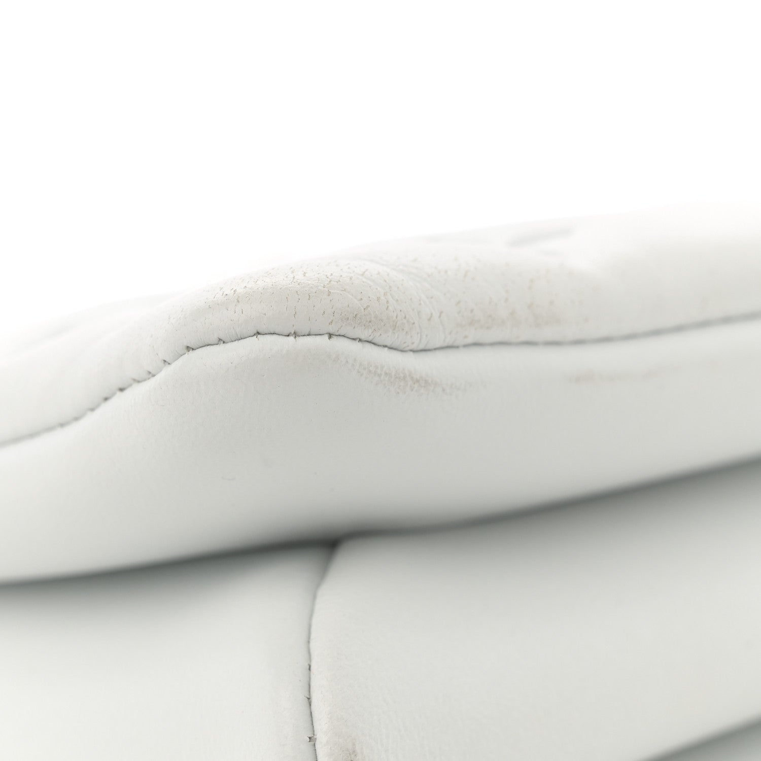 Louis Vuitton Lambskin Embossed Monogram Coussin BB White 11 of 12