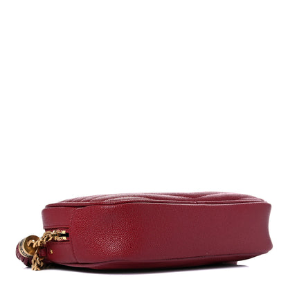 Saint Laurent Grain De Poudre Matelasse Monogram Mini Lou Camera Bag Opyum Red 4 of 11