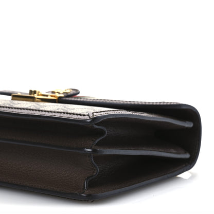 Gucci GG Supreme Monogram Textured Dollar Calfskin Web Small Ophidia Padlock Top Handle Bag Beige Ebony New Acero 10 of 13