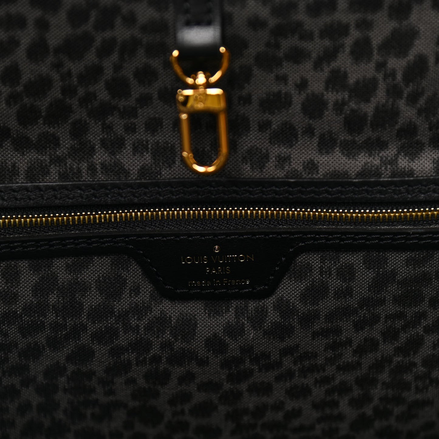 Monogram Giant Wild At Heart Neverfull MM Black