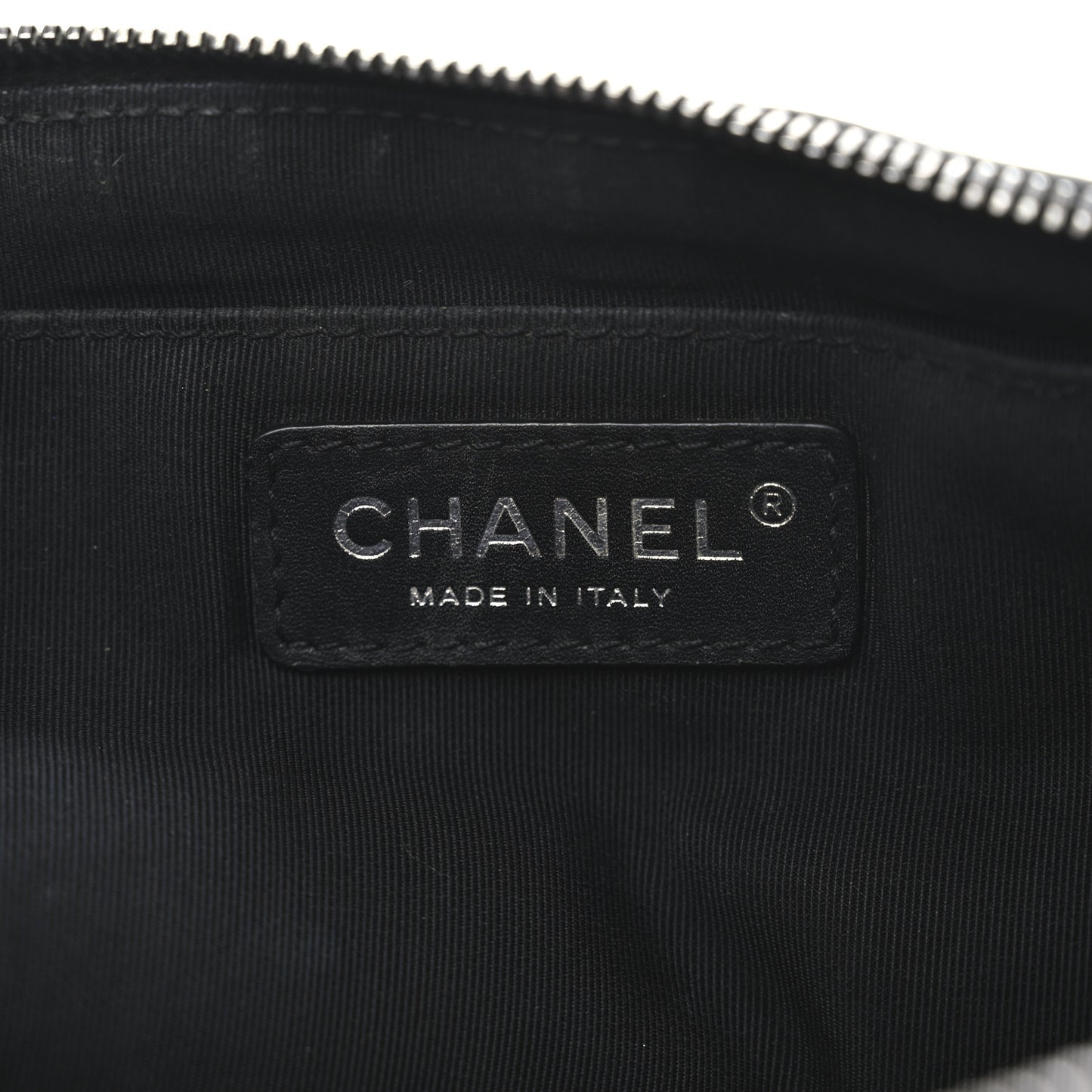 Crumpled Calfskin Quilted Casual Rock Waist Bag Fanny Pack Black