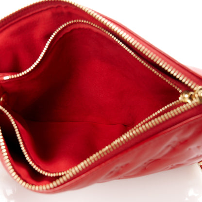 Louis Vuitton Mother of Pearl Lambskin Embossed Monogram Coussin BB Red Green 5 of 10
