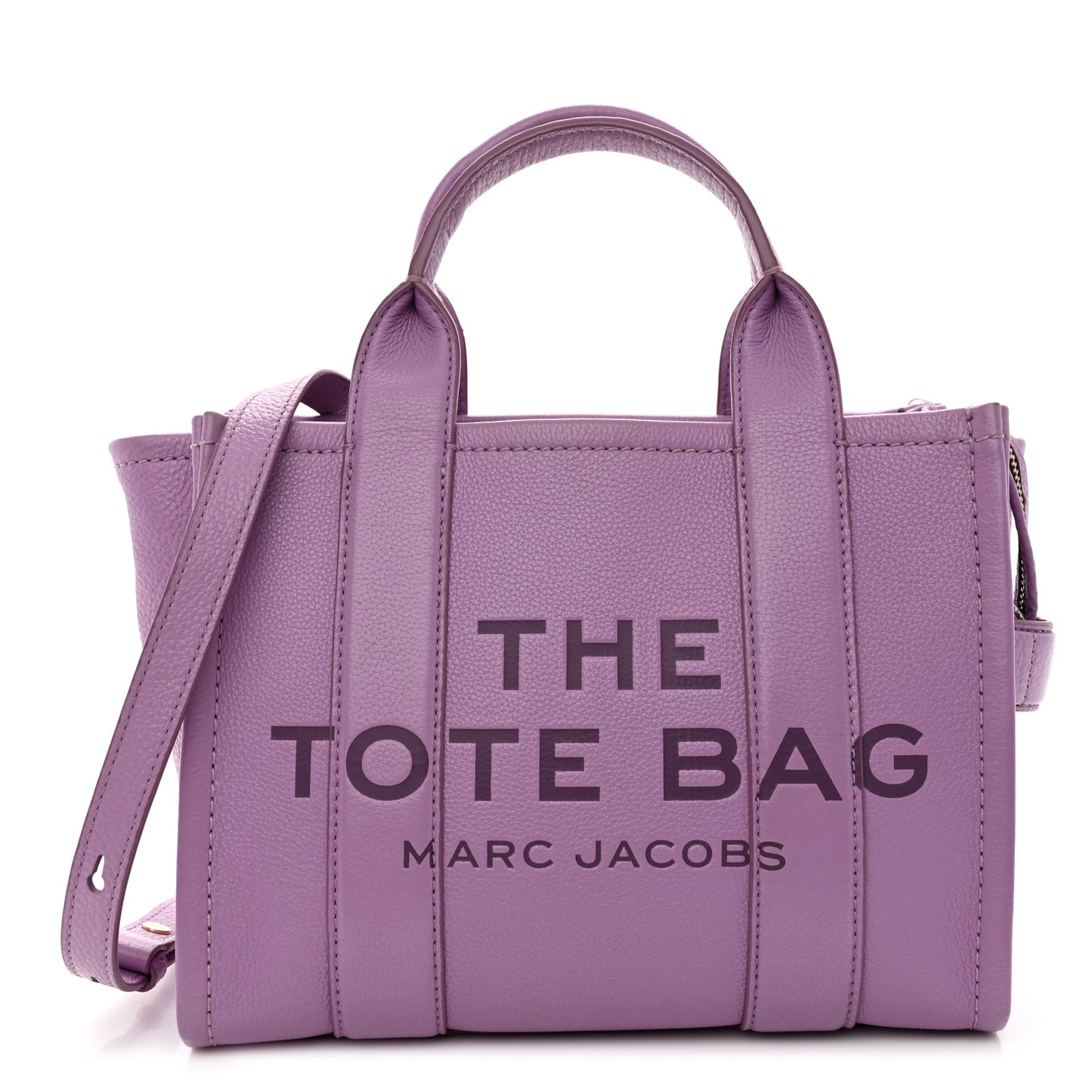 Grained Calfskin Small The Tote Bag Regal Orchid