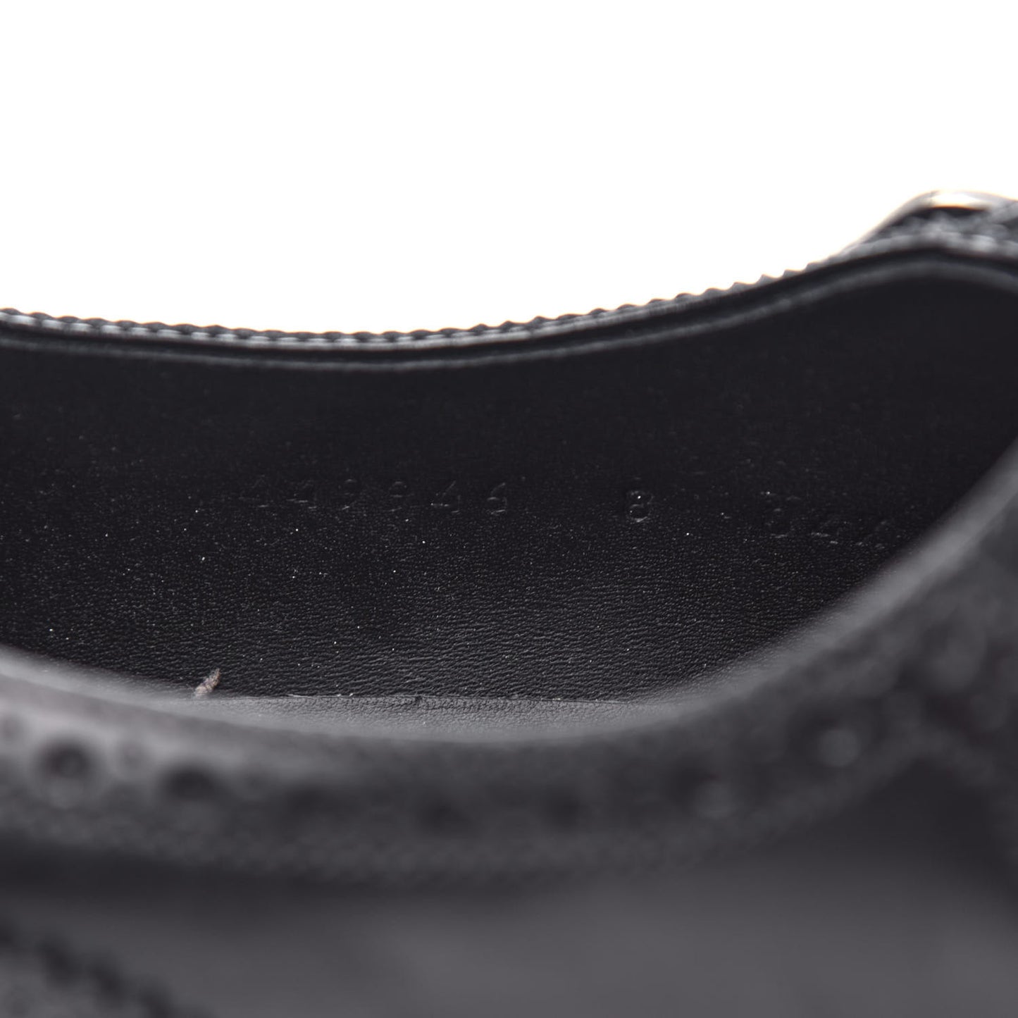 Calfskin Bee Embroidered Mens Queercore Brogue Wingtip Monk Strap Loafers 8 Black