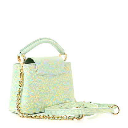 Louis Vuitton Taurillon Summer Stardust Mini Capucines Vert D'eau 3 of 10